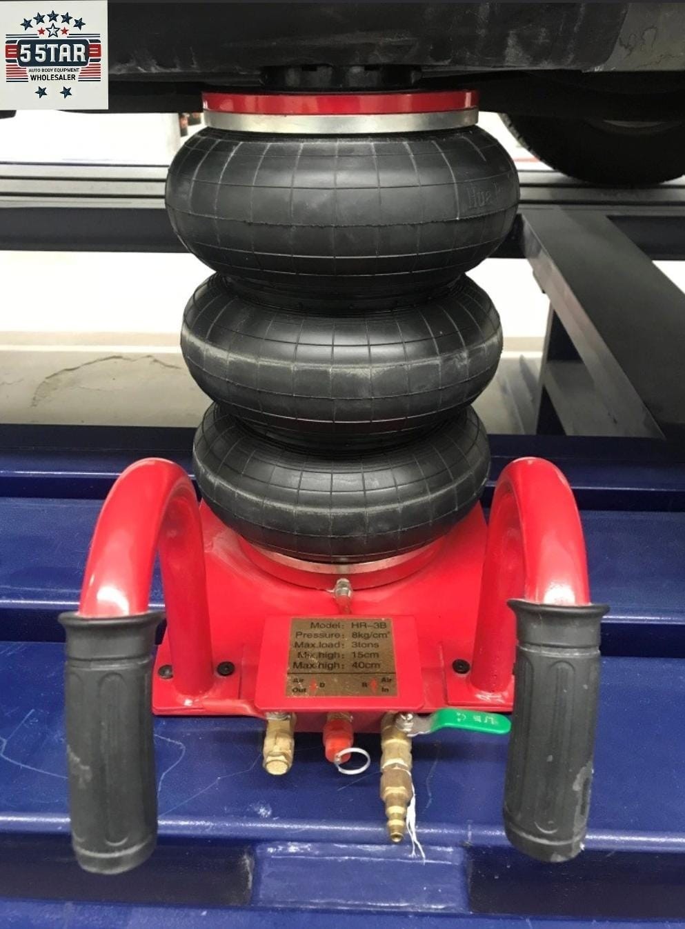 TRIPLE BAG AIR GO JACK 3 TON AUTO BODY FRAME MACHINE RACK PINCH WELD