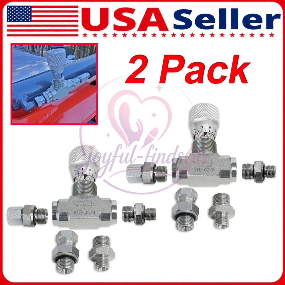 2Pack Hydraulic Flow Control Valve - STB-G3/8 - Mini Excavator - AGT -3/8\