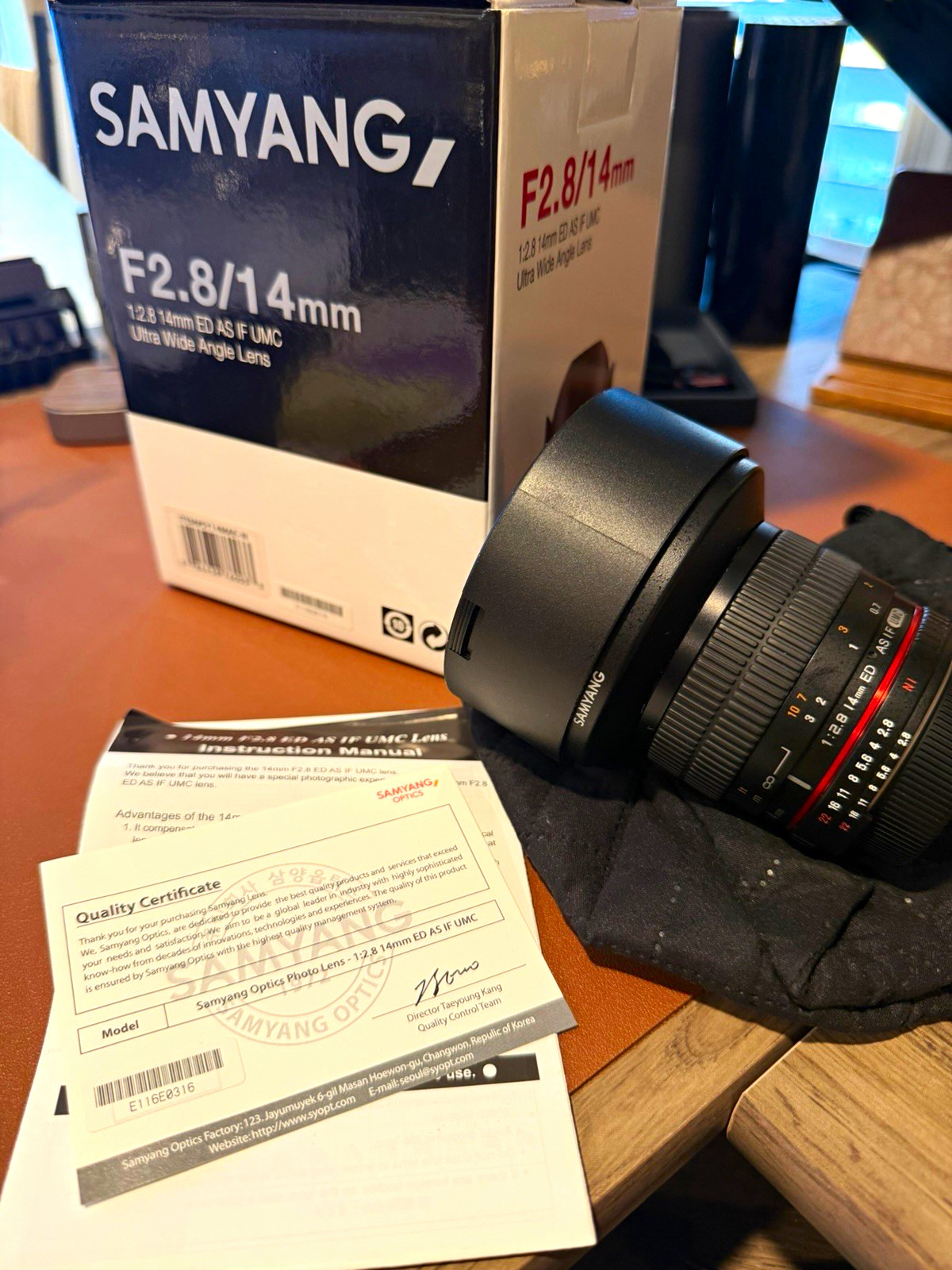 Samyang 14mm f/2.8 UMC ED AS IF UMC Ultra Wide Angle Manual Lens Nikon F