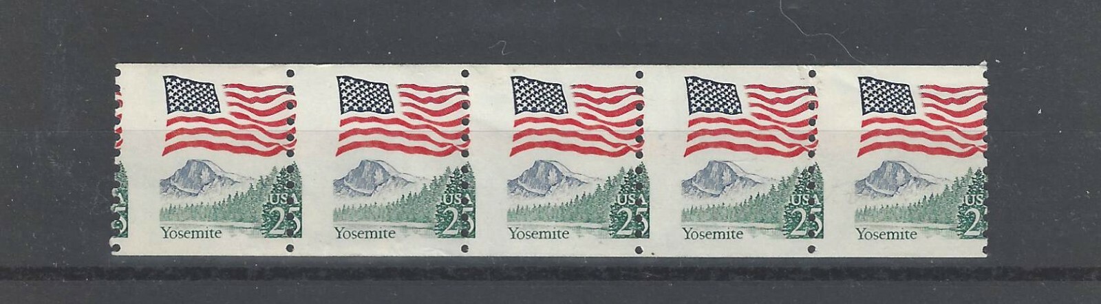 U.S. EFO'S Scott # 2280 MNH Strip of 5, Major Misperf, Nice