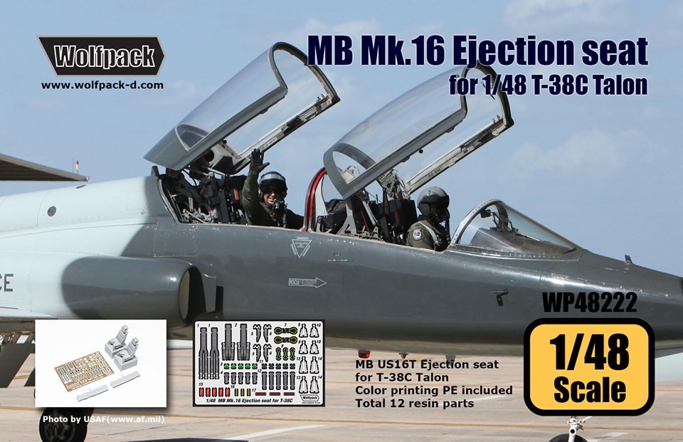 1/48 Northrop T-38 Talon Martin Baker Mk.16 (US16T) Ejection Seat for Wolfpack