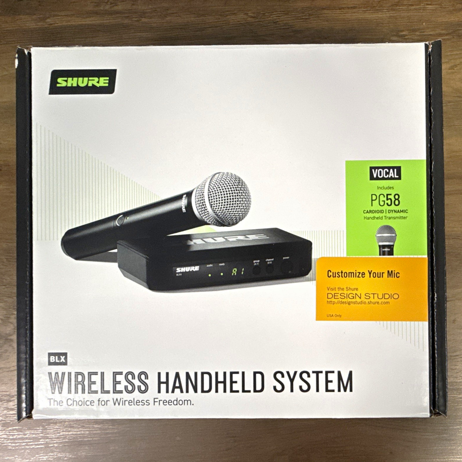 Shure BLX Wireless Handheld System PG58 Cardioid Dynamic Mic Black Live (NIB) Shure BLX Wireless Handheld System PG58 Cardioid Dynamic Mic Black Live (NIB)