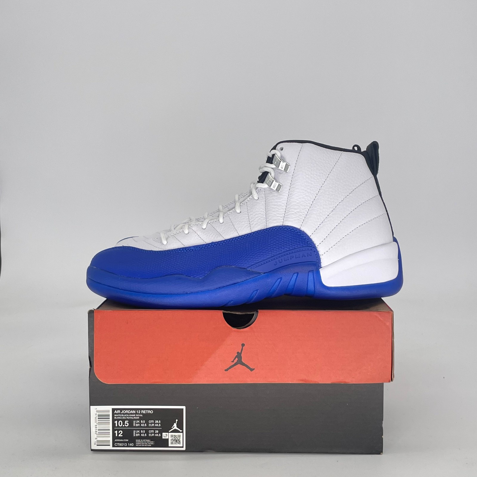 Size 10.5M/12W - Jordan 12 Retro Blueberry CT8013-140 Size 10.5M/12W - Jordan 12 Retro Blueberry CT8013-140