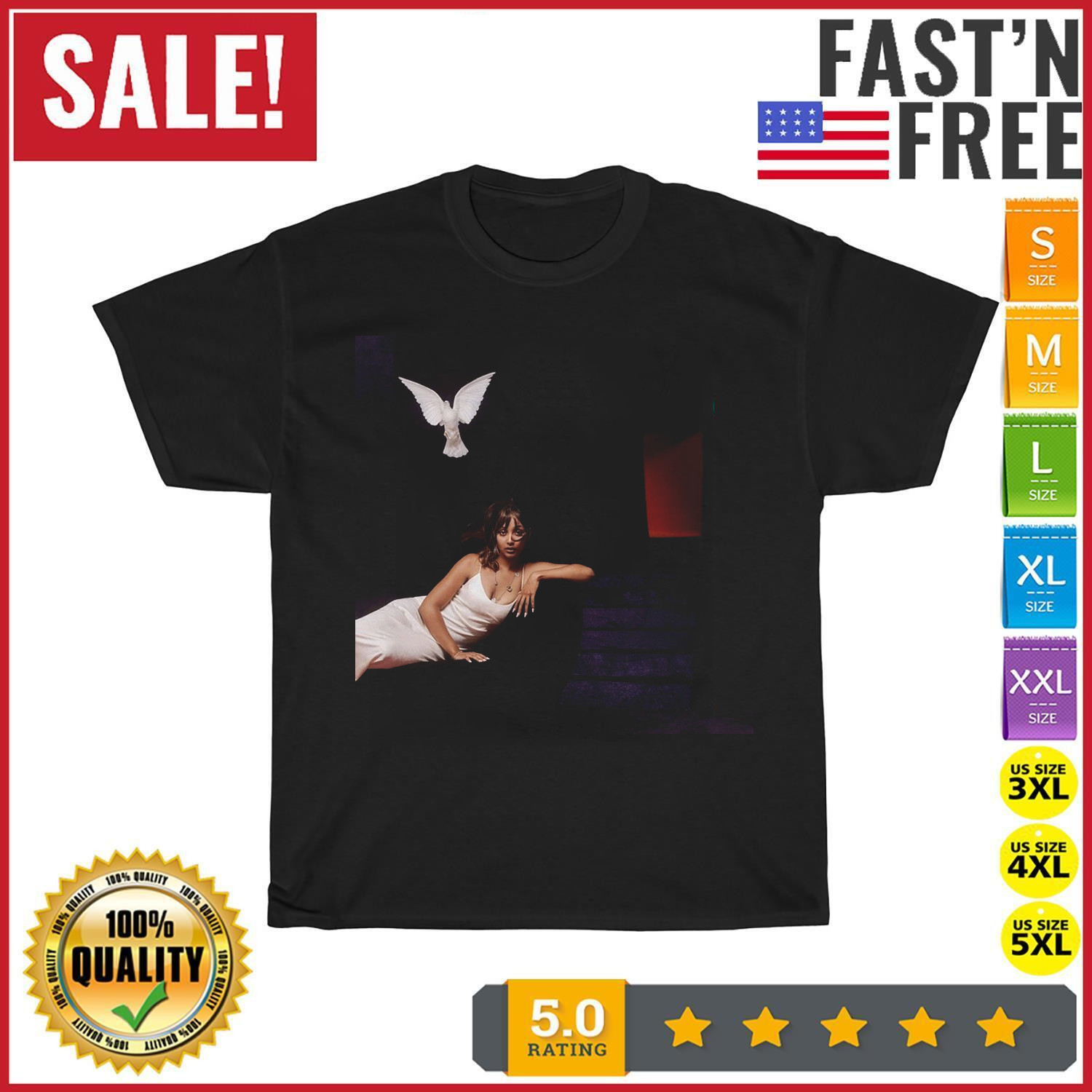 Pinkpantheress - Heaven Knows T Shirt Full Size S-5XL