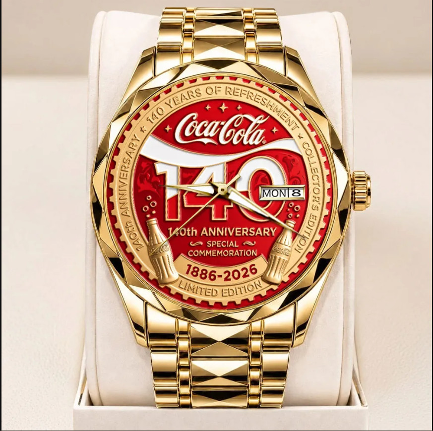 Coca-Cola 140th Anniversary Alloy Luxury Quartz Watch