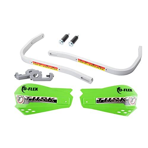 Tusk D-Flex Handguards with MX Shields Green 7/8 Tusk D-Flex Handguards with MX Shields Green 7/8