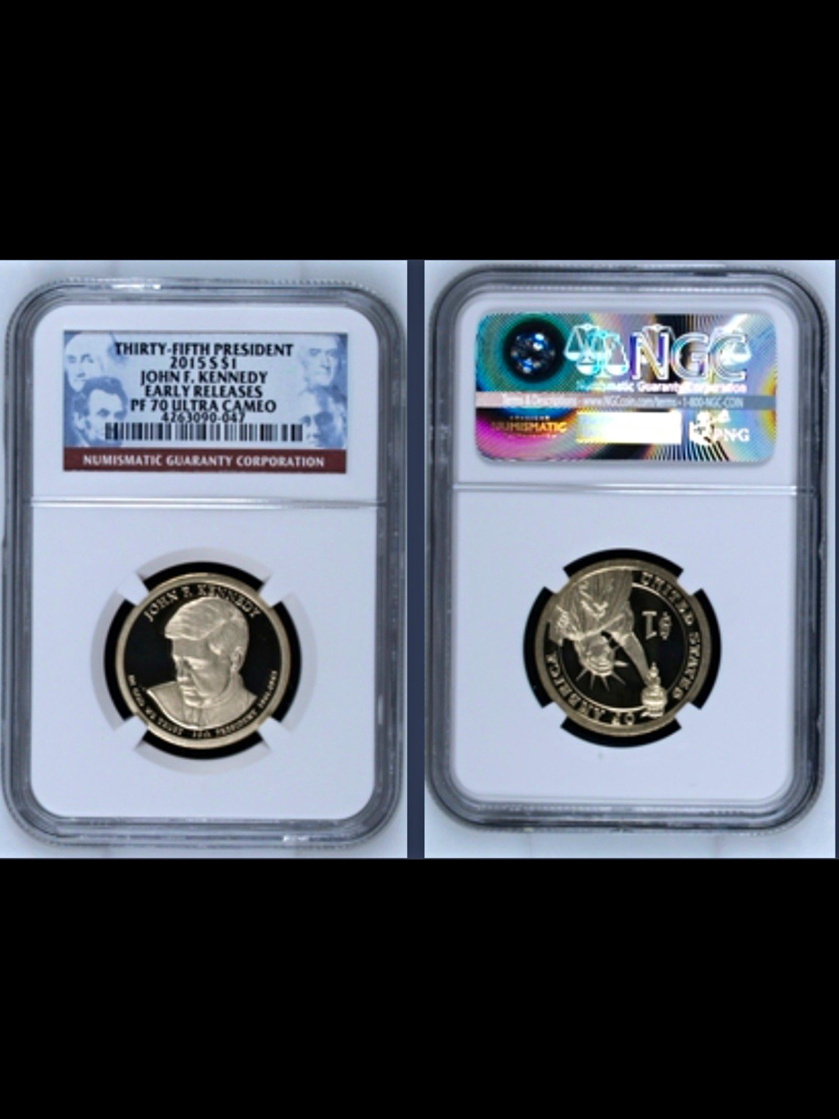 2015-S Proof John F. Kennedy Presidential Dollar NGC PF70 UC (See Description*) 2015-S Proof John F. Kennedy Presidential Dollar NGC PF70 UC (See Description*)