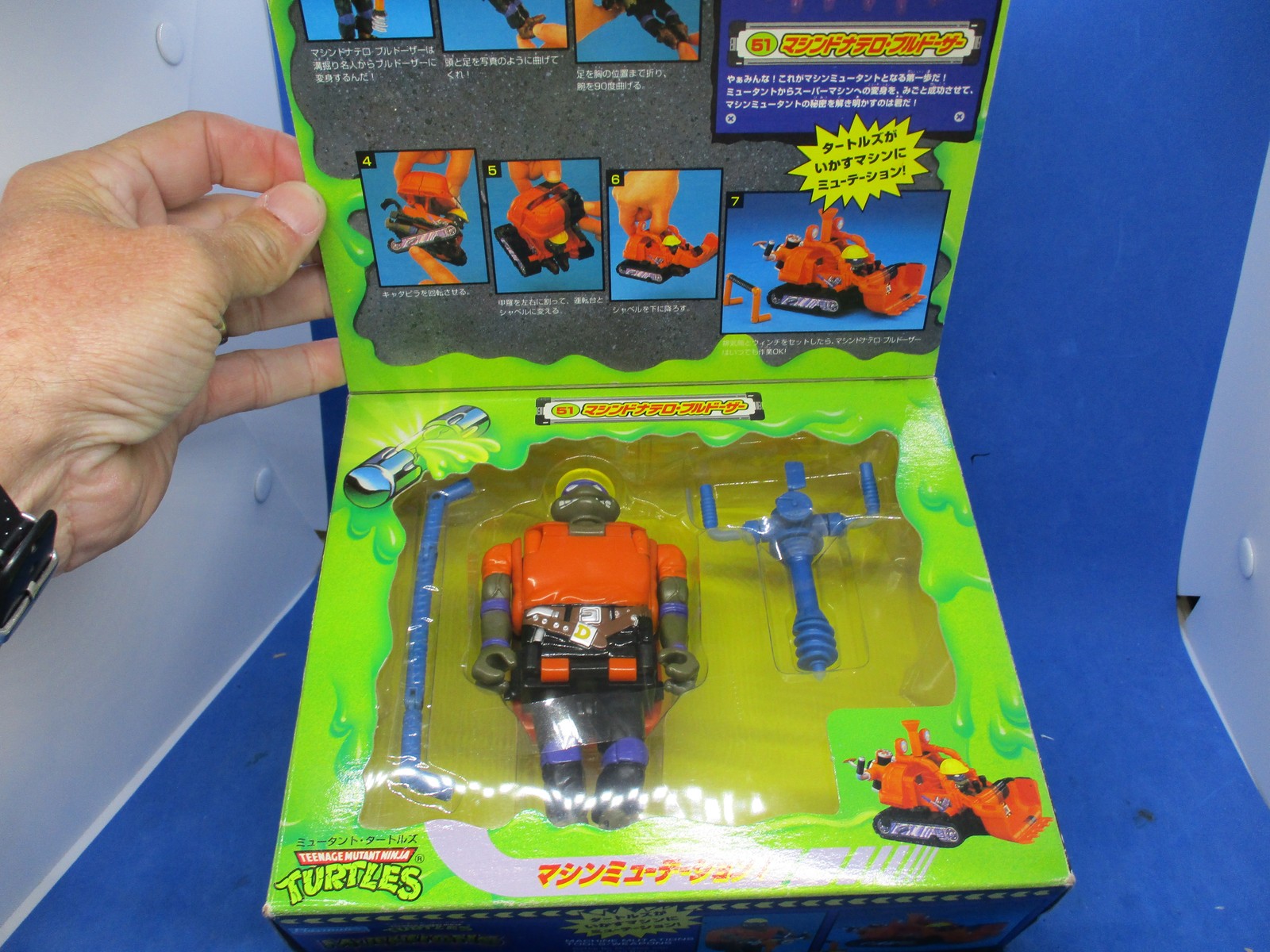 1994 TMNT Mighty Mutations Construction Donatello Don NIB