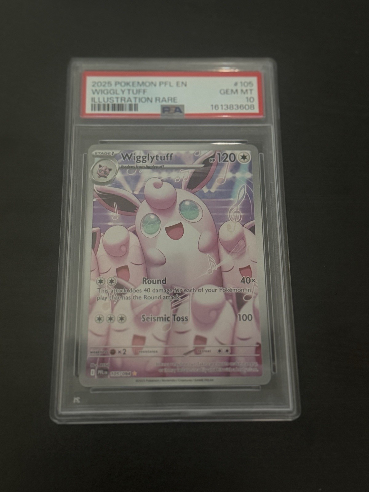 Pokémon PFL EN Wigglytuff 105/094 Illustration Rare PSA 10 Pokémon PFL EN Wigglytuff 105/094 Illustration Rare PSA 10
