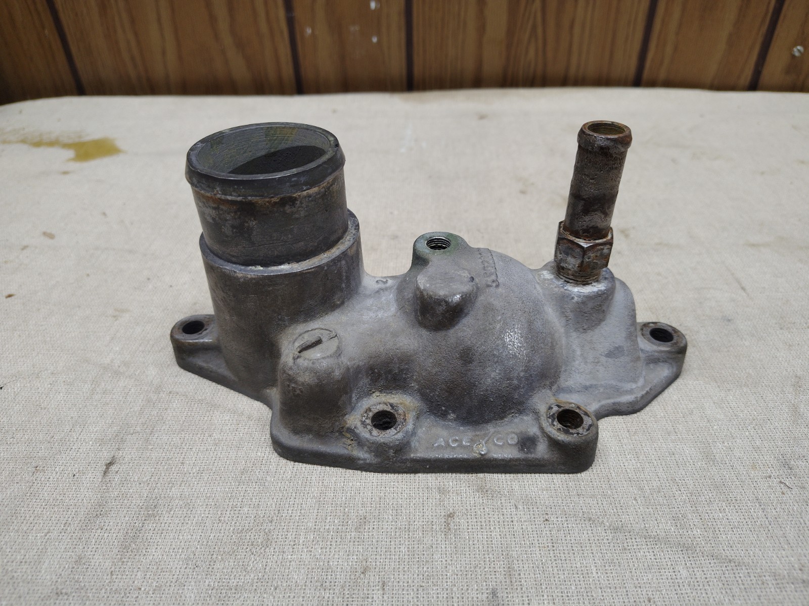 1994-02 Dodge Ram 2500 3500 Thermostat Housing Aluminum 8.0L V10 53020077