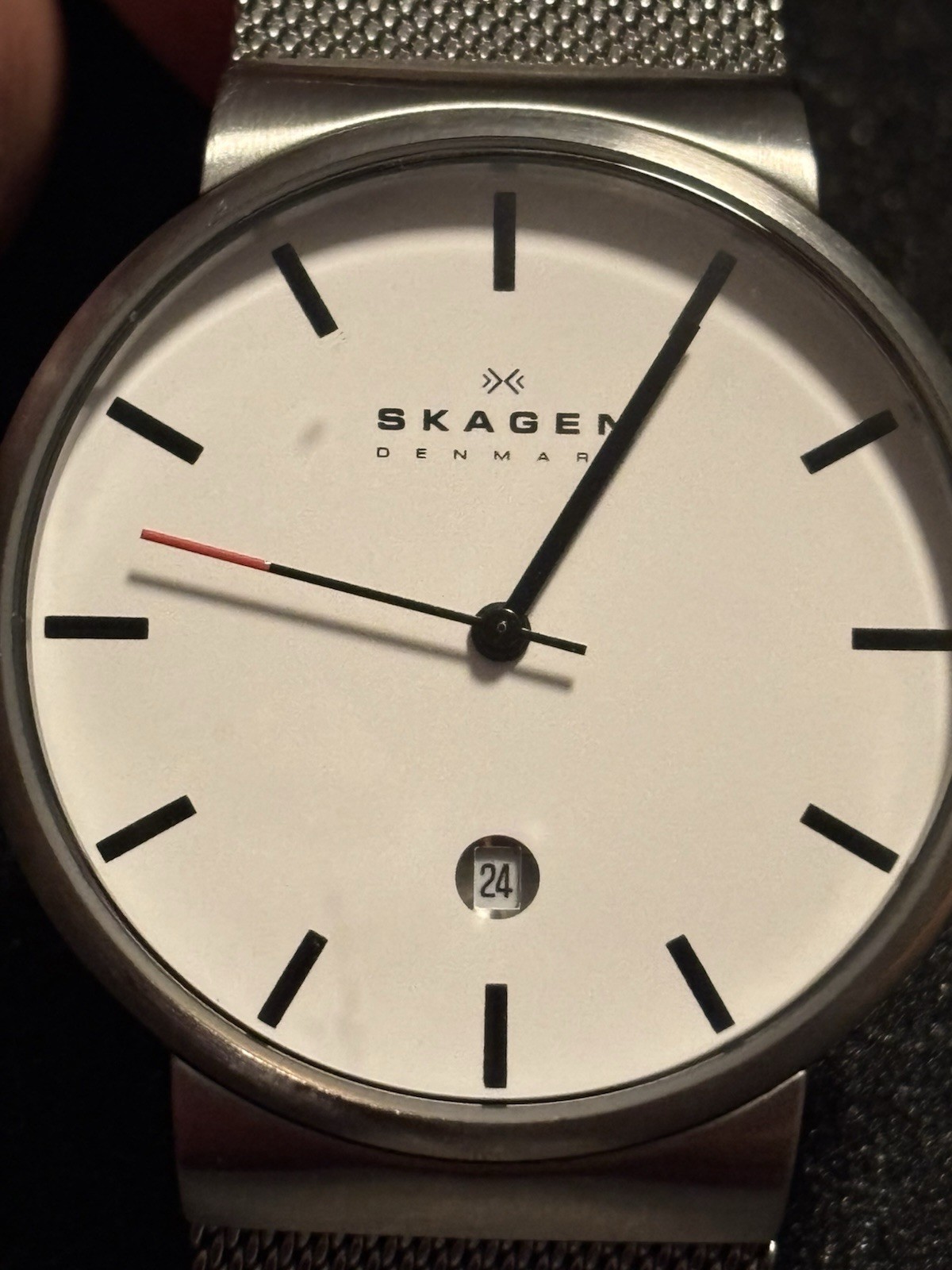 Skagen Men’s Ancher / Klassik 40mm Watch (SKW6052) White Dial , Date Window Skagen Men’s Ancher / Klassik 40mm Watch (SKW6052) White Dial , Date Window