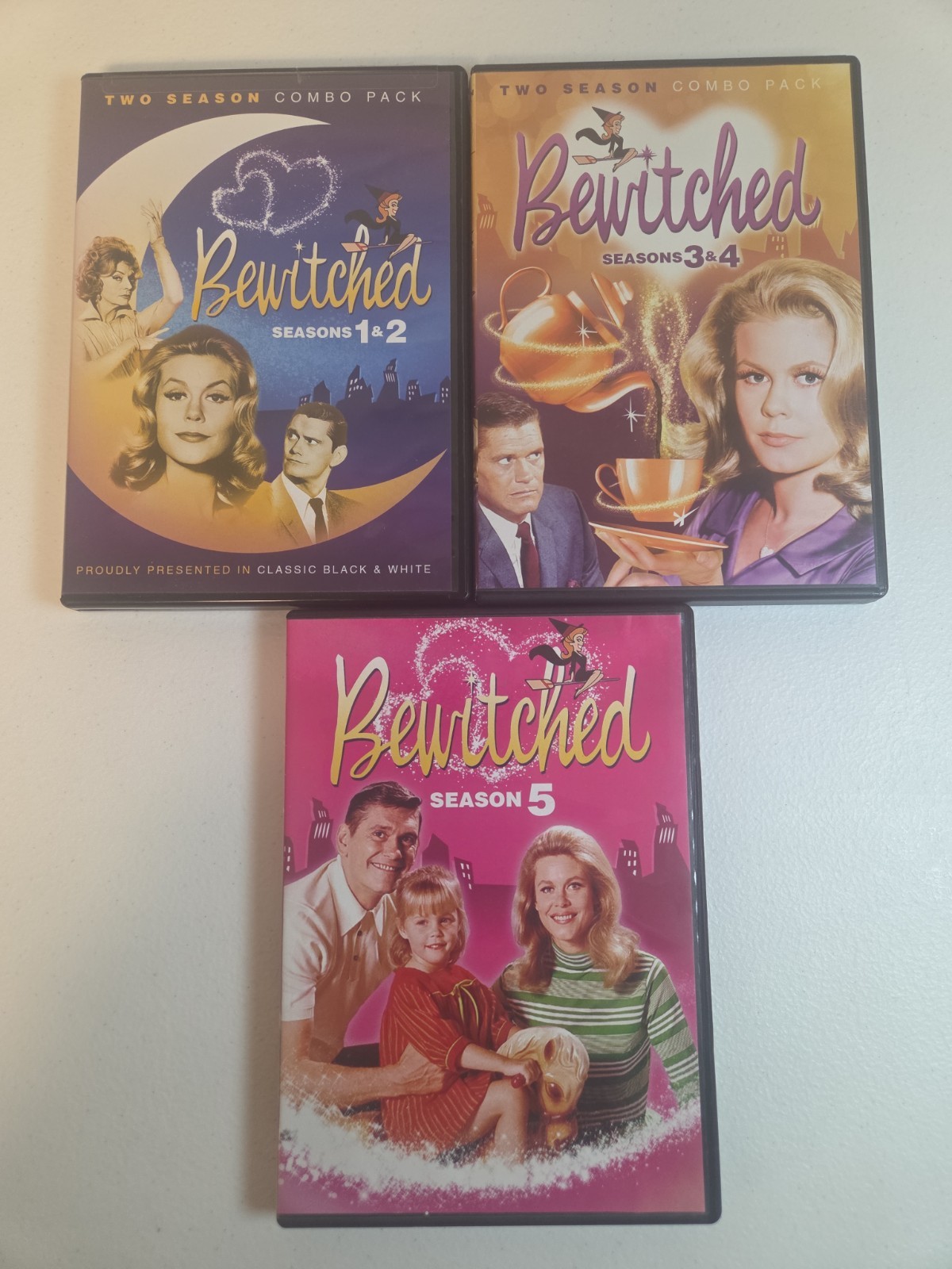 Bewitched Seasons 1-5 DVD Lot Complete Color Region 1 Sony Pictures CC Set NTSC Bewitched Seasons 1-5 DVD Lot Complete Color Region 1 Sony Pictures CC Set NTSC