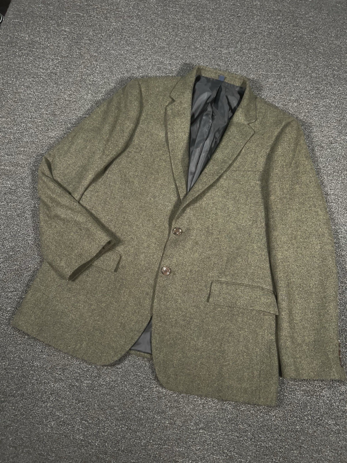 J. Crew Thompson Blazer Jacket Men’s 44R Green Tweed Wool Business Old Money J. Crew Thompson Blazer Jacket Men’s 44R Green Tweed Wool Business Old Money
