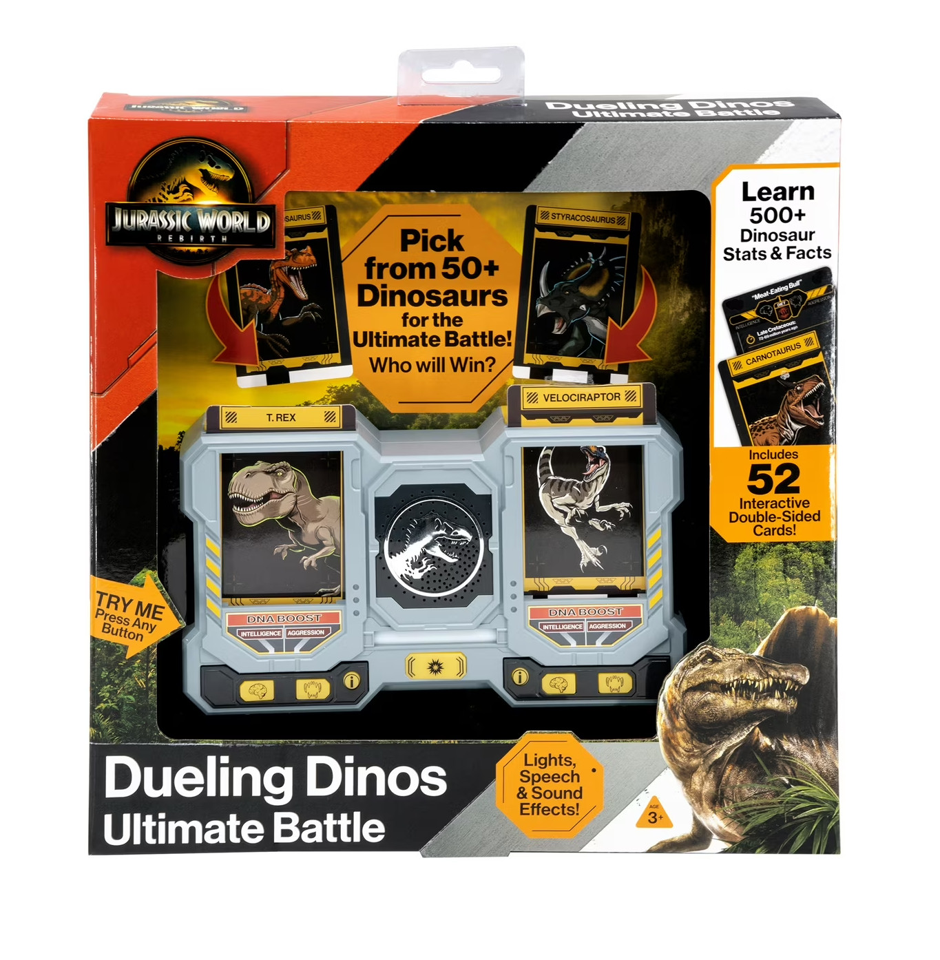 Jurassic World Dueling Dinos Ultimate Battle Game 50+ Dinosaurs 500 Facts eKids Jurassic World Dueling Dinos Ultimate Battle Game 50+ Dinosaurs 500 Facts eKids