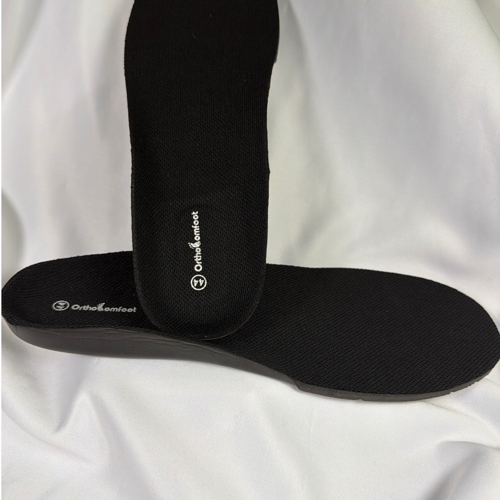 Orthocomfoot Orthotic Arch Support Insoles Mens 11 EU 44 Blck Cmfort Inserts New