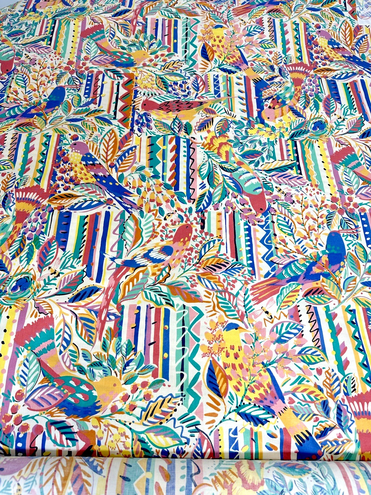 Vintage Collier Campbell P. Kaufmann Fabric Bird (Price Per Yard) I have a lot