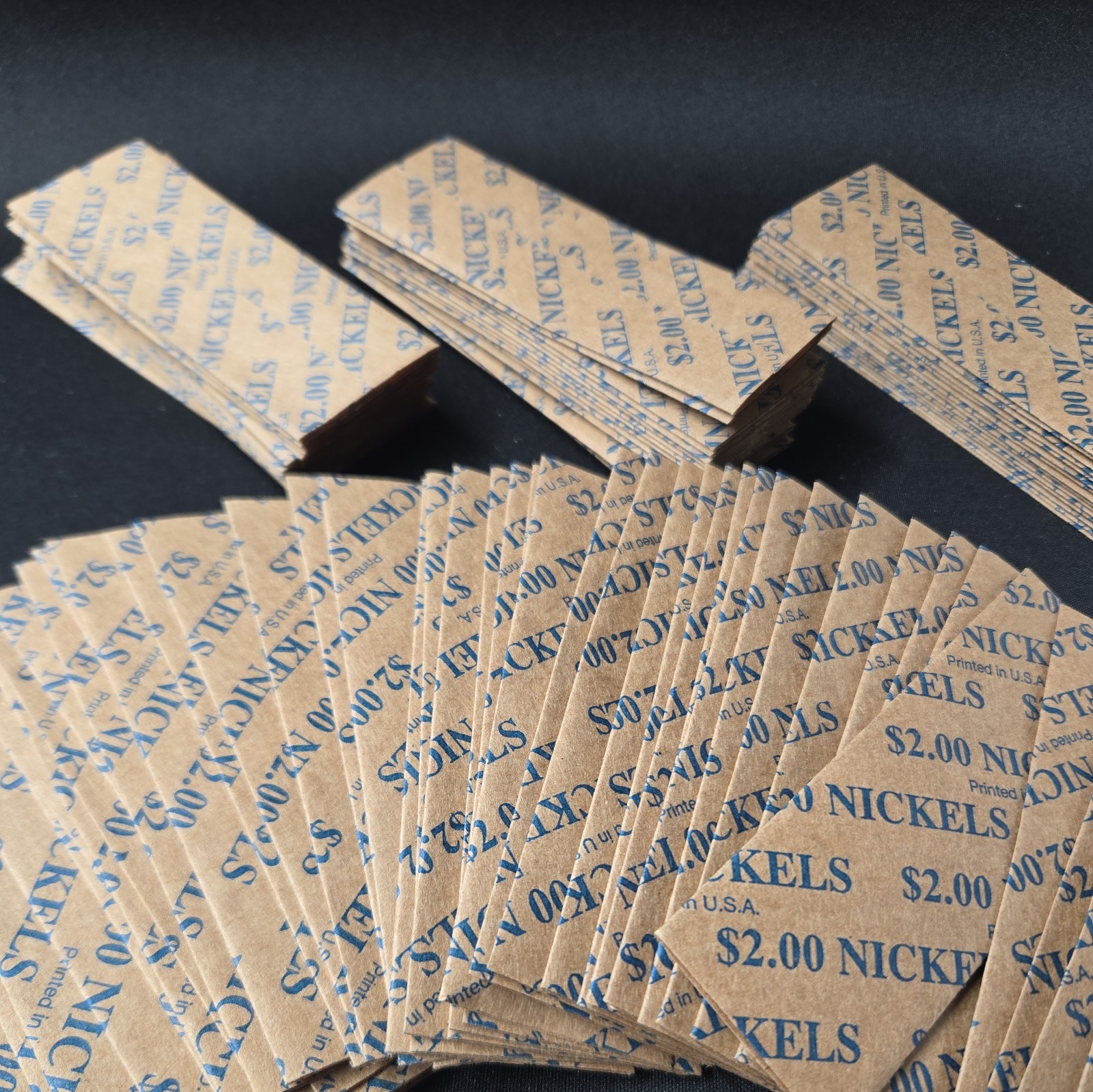 150 Flat Coin Wrappers \