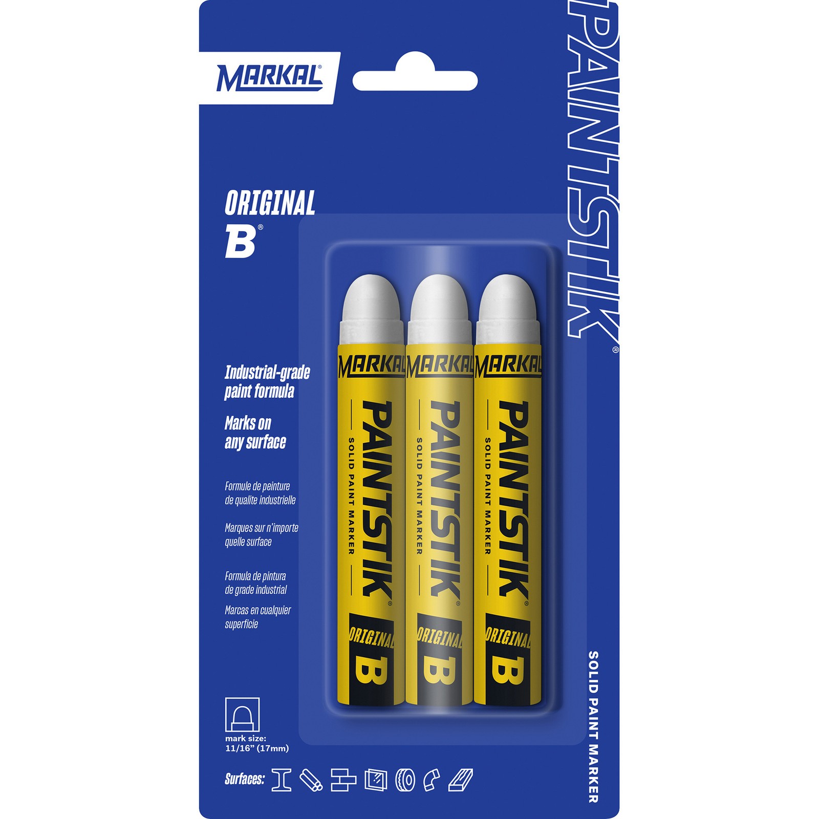 Markal Painstik Original B White Paint Markers, 3-Pk., Model# 80293 Markal Painstik Original B White Paint Markers, 3-Pk., Model# 80293