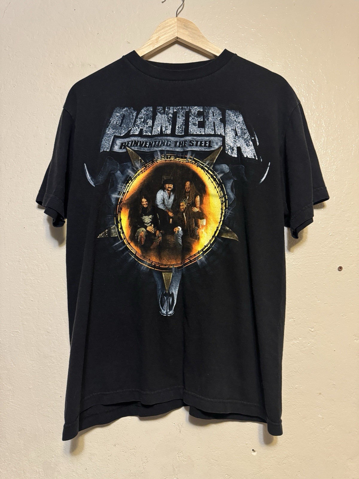 Vintage Pantera Reinventing the Steel Black T-Shirt Winterland Tag Size Large Vintage Pantera Reinventing the Steel Black T-Shirt Winterland Tag Size Large