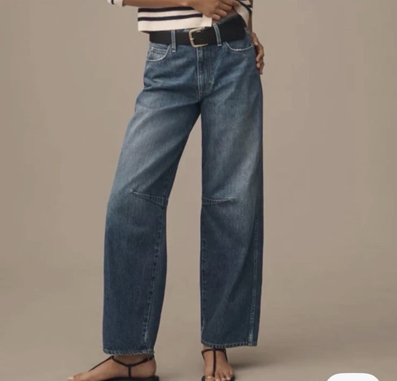 AMO Sandra Baggy Denim Slouchy Jeans Blue Sz 26 NWOT