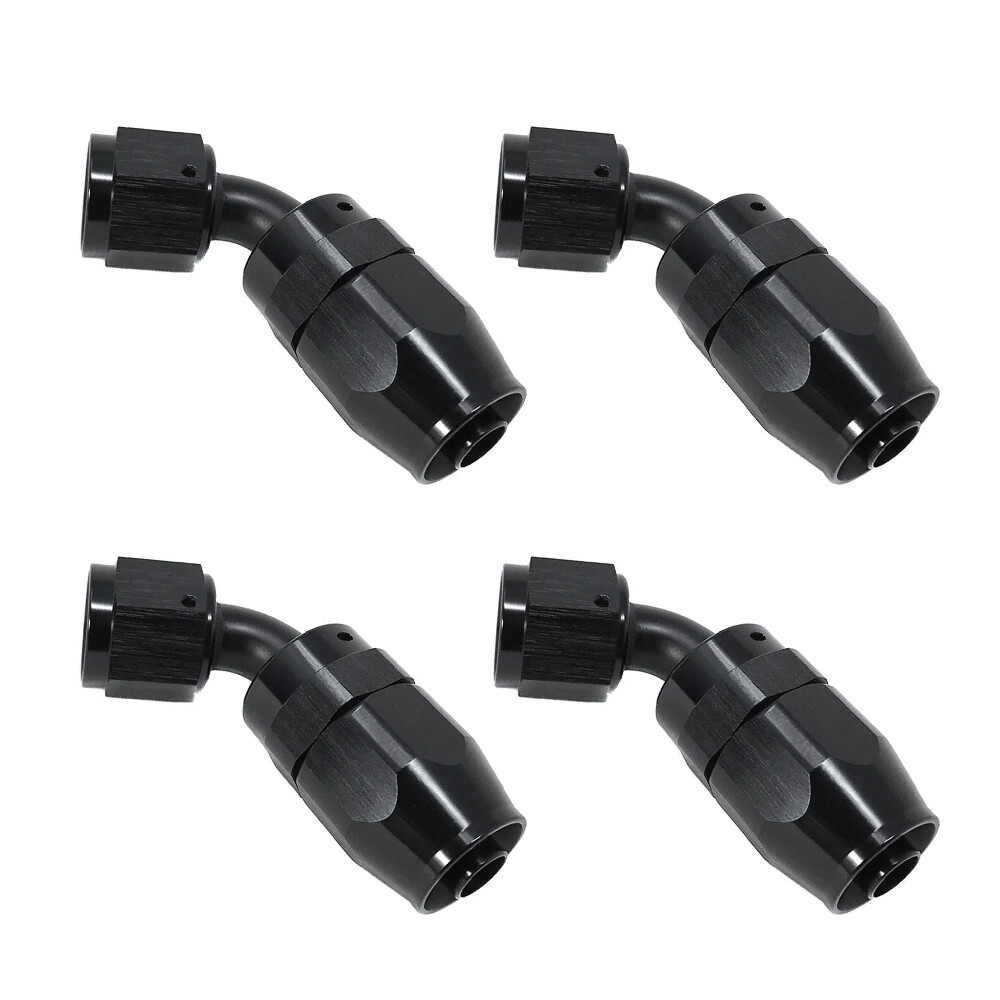 4Pcs AN16 16AN 60° 60Degree Swivel Oil Fuel Air Line Hose End Fitting Adaptor