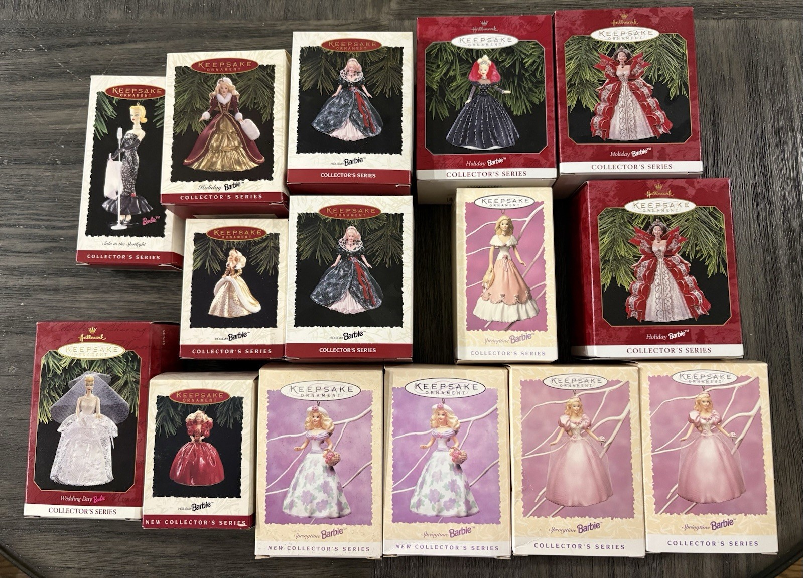 15 Lot Hallmark Keepsake Barbie Ornaments NIB SPRINGTIME, HOLIDAY, Wedding, Solo 15 Lot Hallmark Keepsake Barbie Ornaments NIB SPRINGTIME, HOLIDAY, Wedding, Solo
