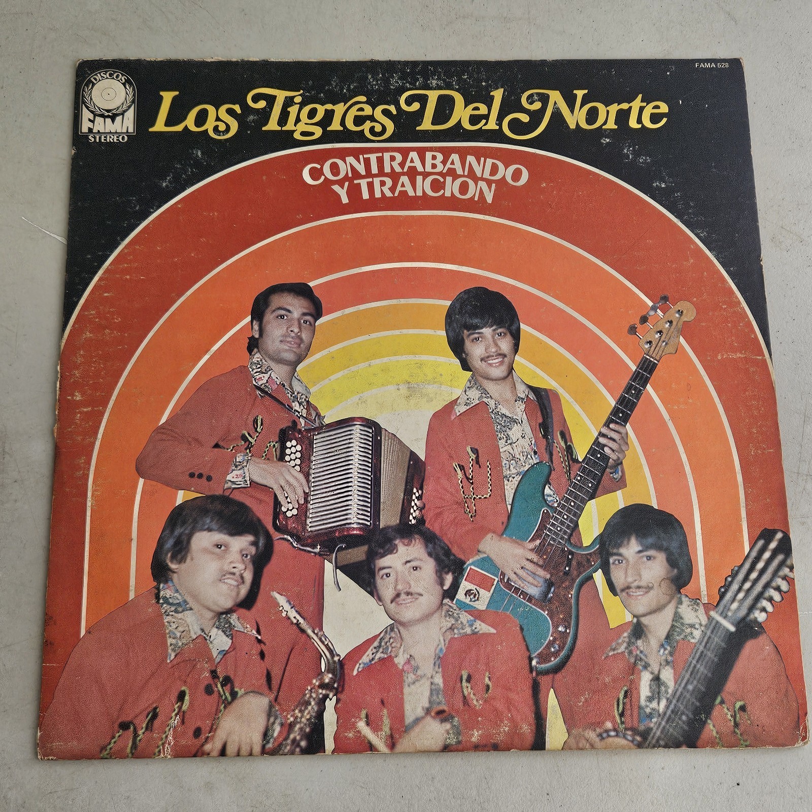 Los Tigres Del Norte-Contrabando Y Traicion-LP-FAMA Records-1975-original pressi