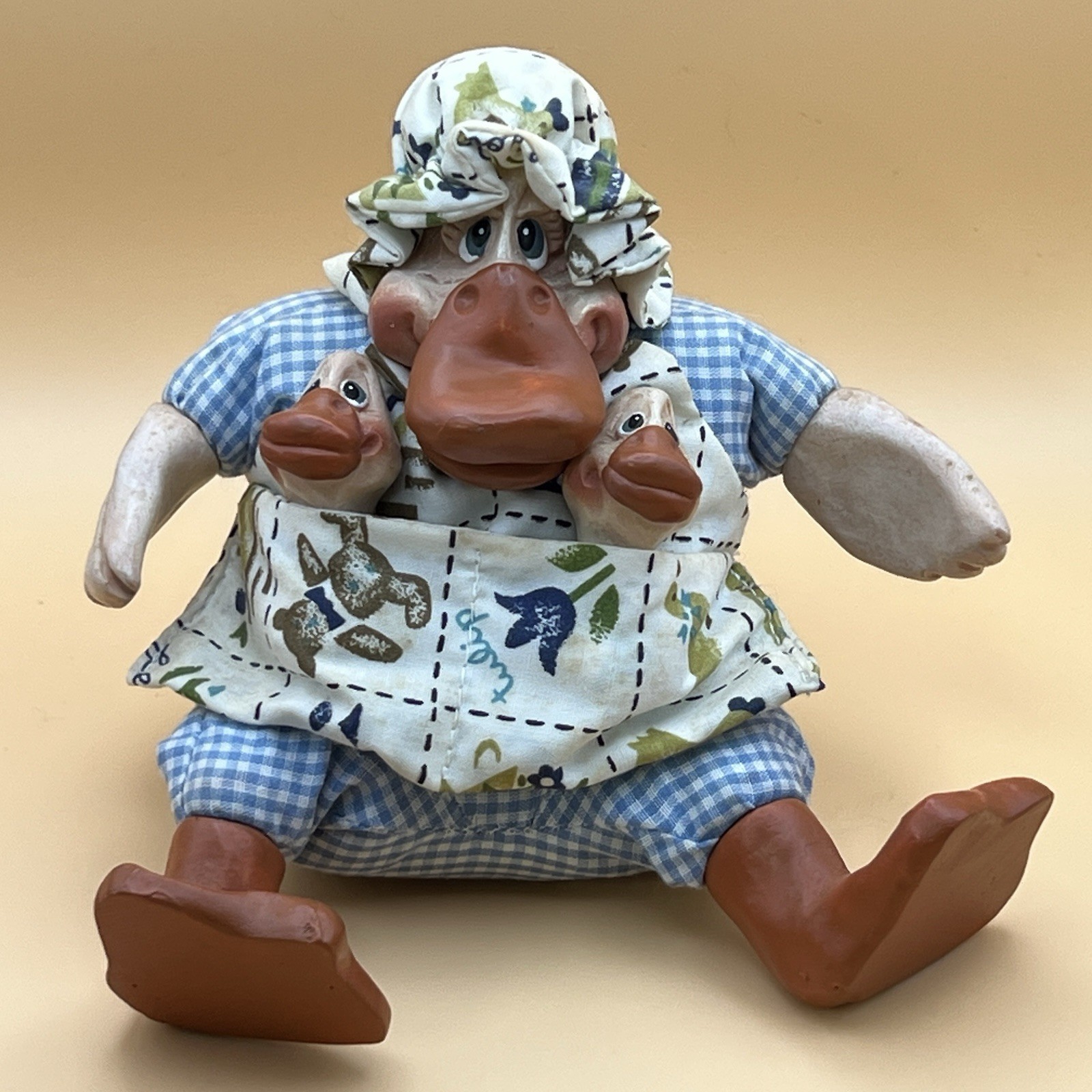 Vintage Russ Berrie Daphne Duck Kathleen Kelly Critter Factory Shelf Sitter 2648