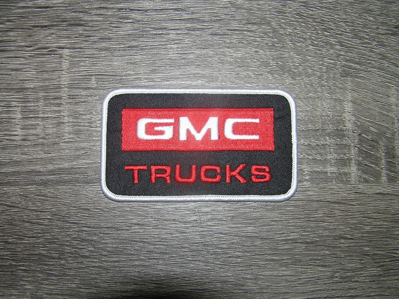 General Motors GMC Trucks Black Red Embroidered Iron On Patch 4