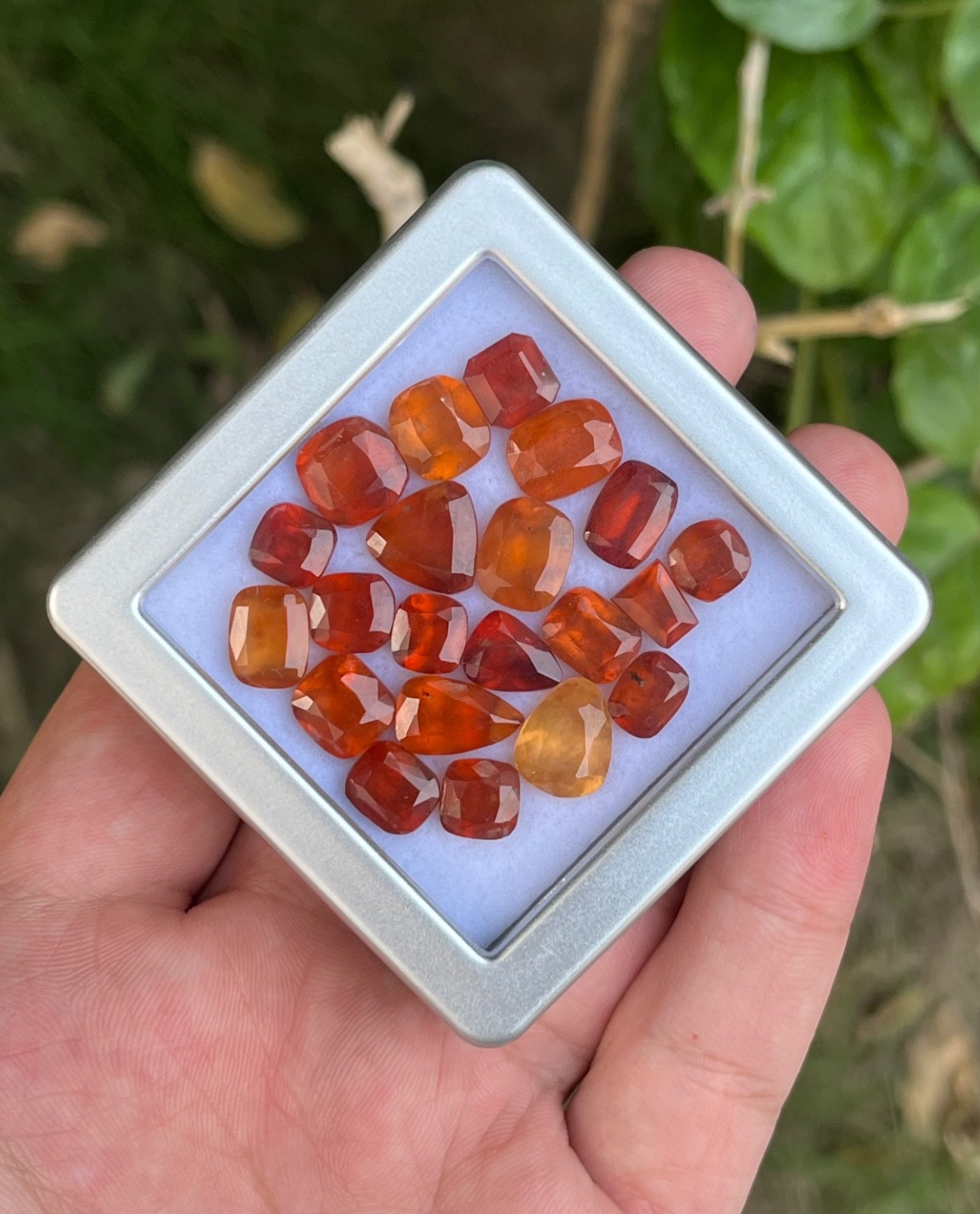 51 Ct Natural Hessonite Garnet Faceted Loose Gemstone Lot African Cinnamon Stone 51 Ct Natural Hessonite Garnet Faceted Loose Gemstone Lot African Cinnamon Stone