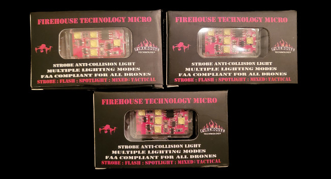 FIREHOUSE MICRO DRONE STROBE LIGHT 3 LIGHT NAVIGATION KIT (WHITE, RED, GREEN)