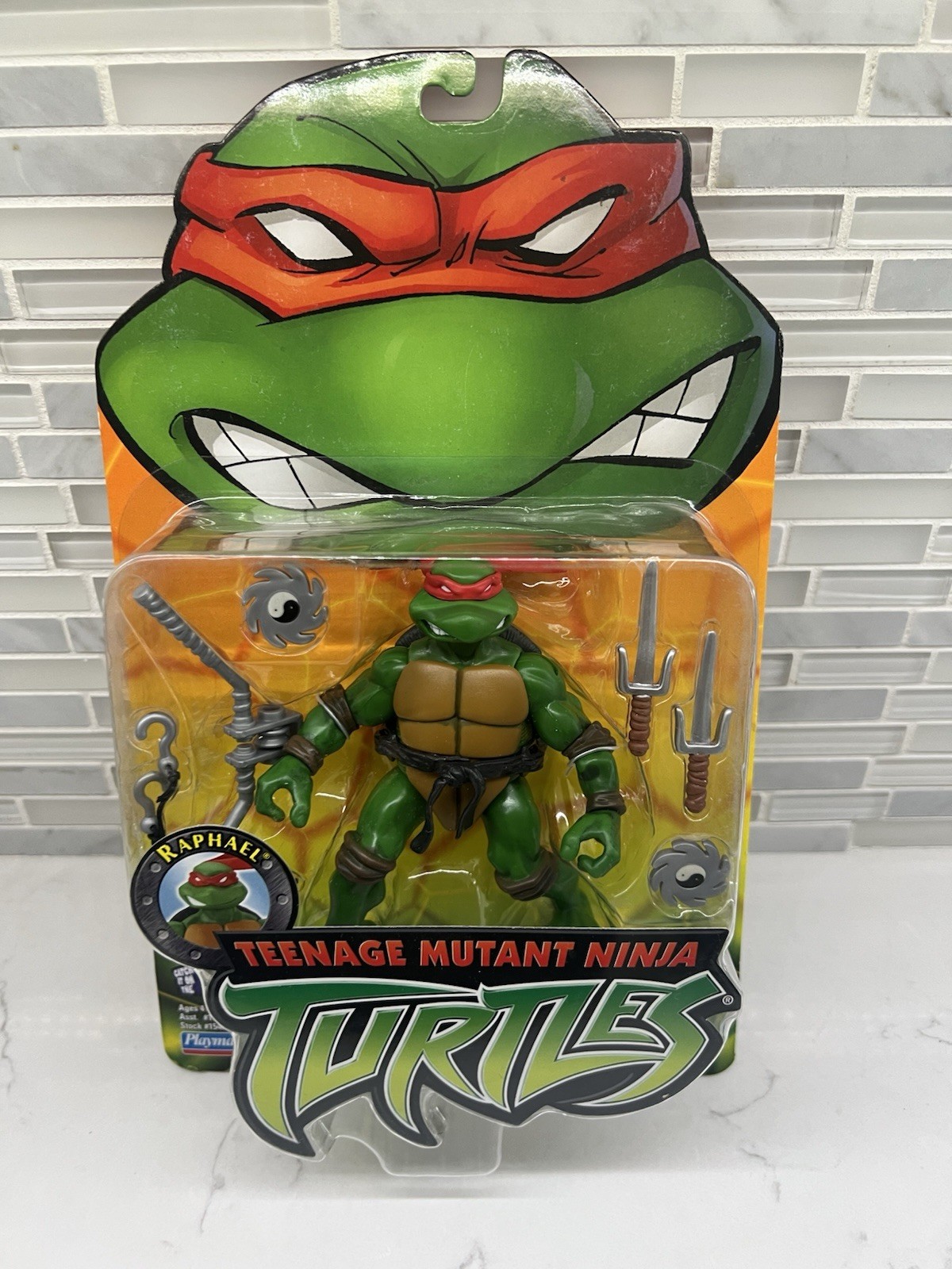 Playmates 2002 Teenage Mutant Ninja Turtles Raphael Action Figure New, TMNT
