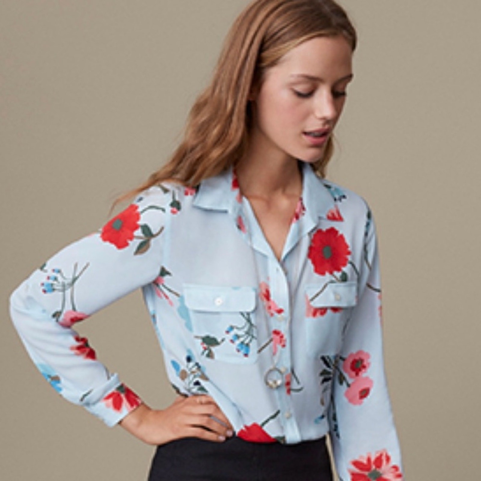 NWT - LOFT Button Front Floral Blouse NWT - LOFT Button Front Floral Blouse