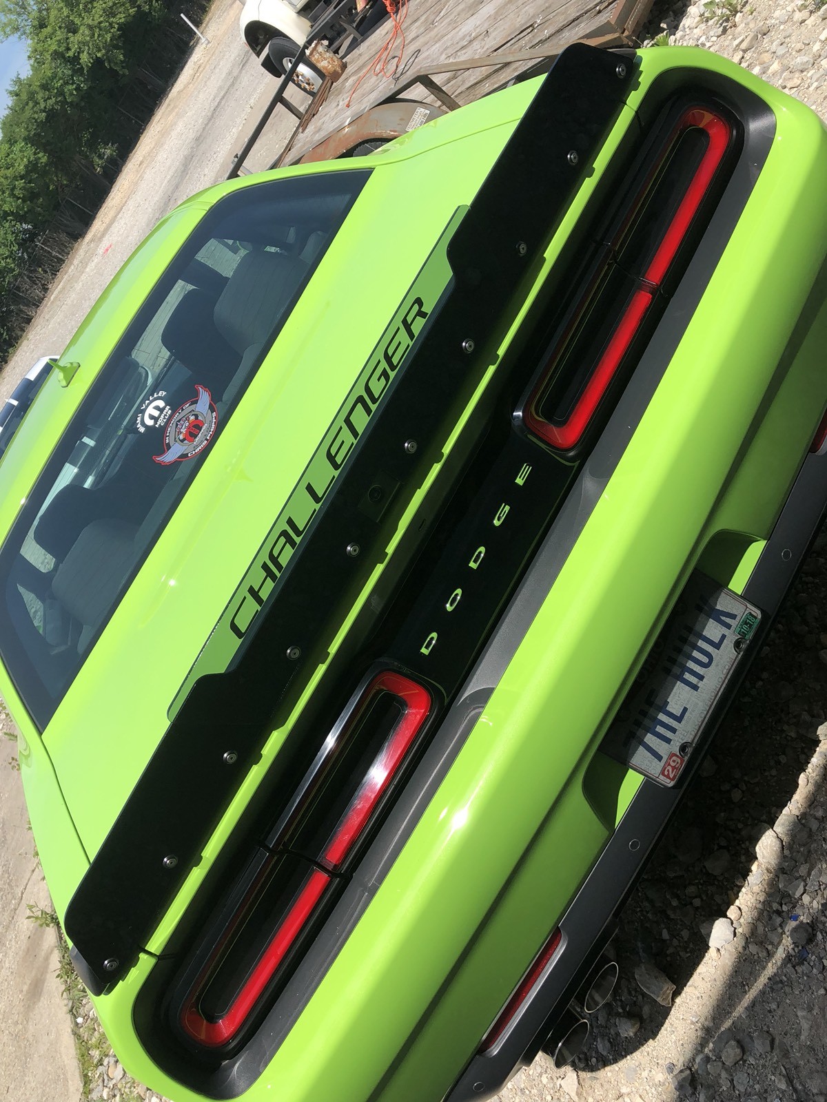 FITS 2008-14 Dodge Challenger 2PC Wicker Bill Wickerbill Spoiler w rivnut tool