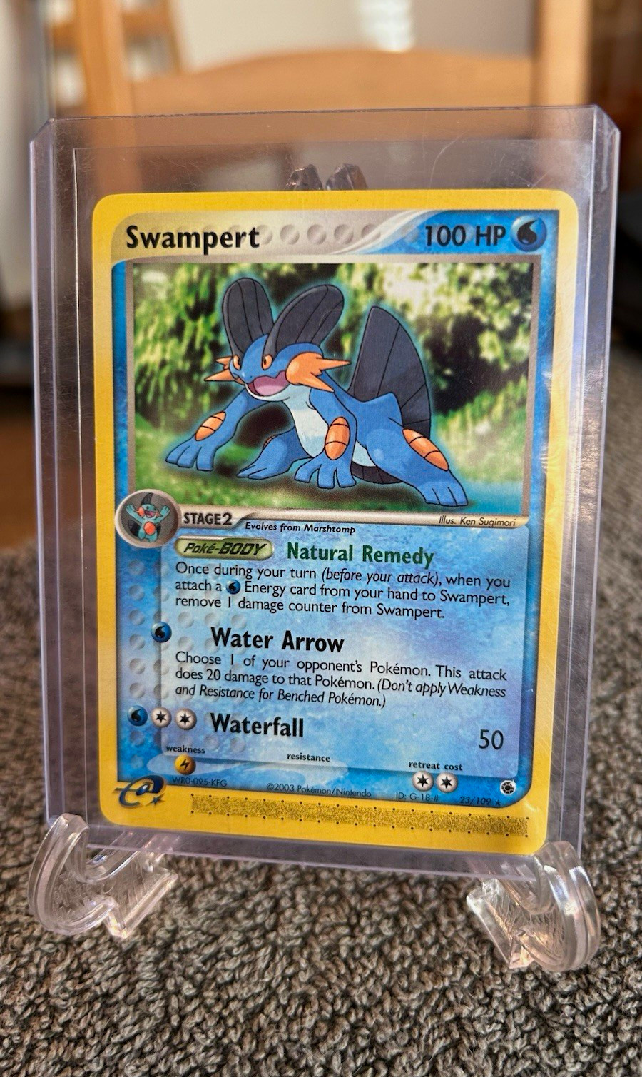 Pokemon TCG Swampert 23/109 EX Ruby & Sapphire Regular Rare 100 HP English