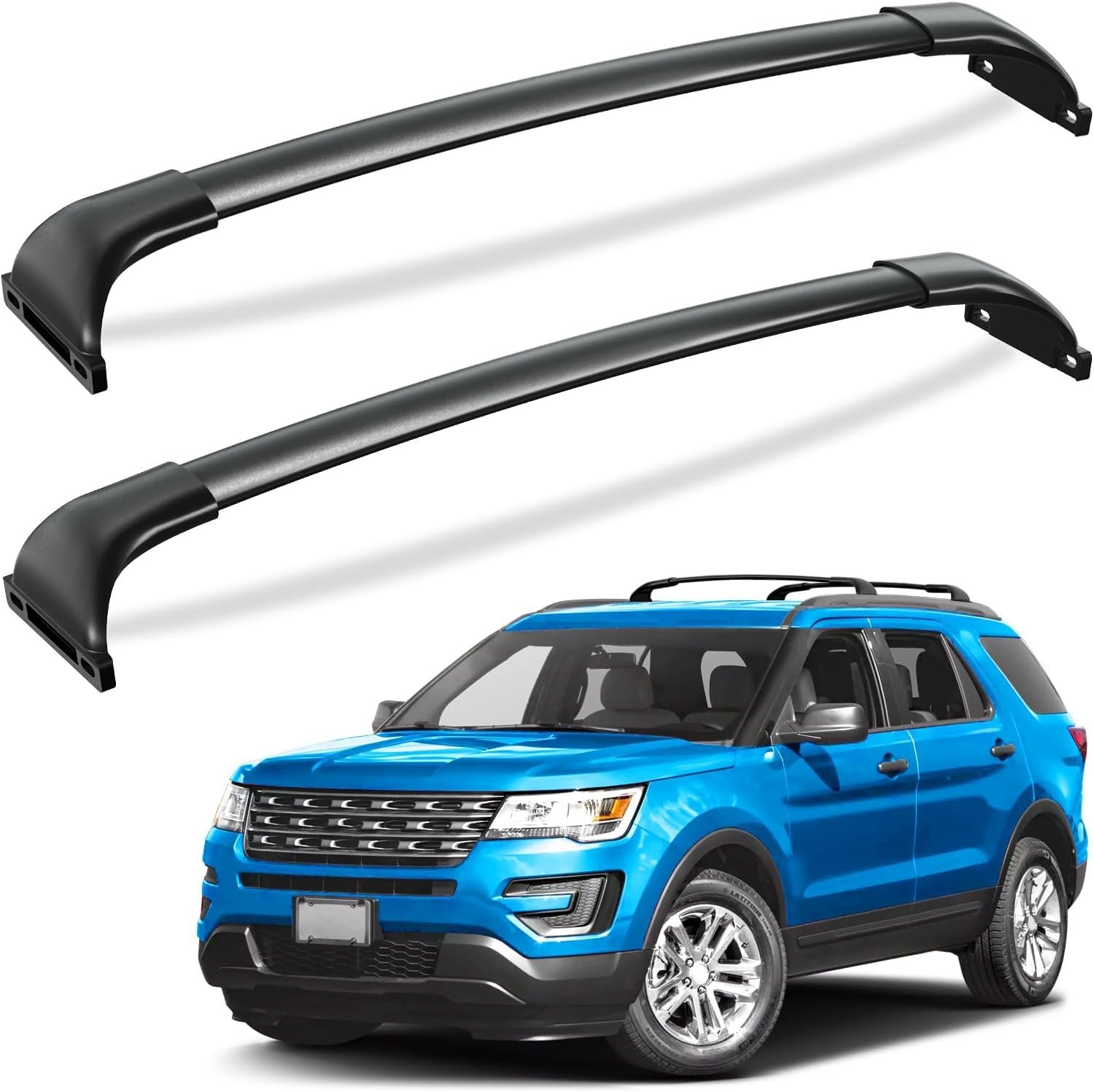 300lbs Roof Rack Cross Bars for Ford Explorer 2016-2019,Aluminum Crossbars Rooft