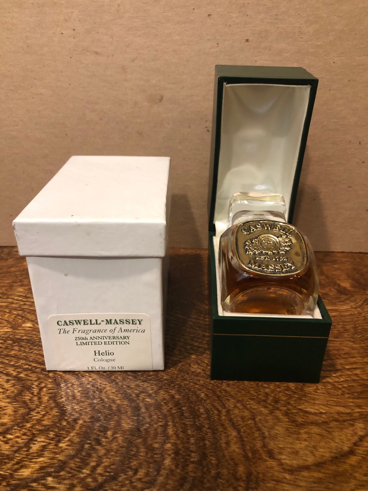 Caswell Massey-250th Anniversary Ed-Helio - New in Box Full Bottle COA # 26/ 500 Caswell Massey-250th Anniversary Ed-Helio - New in Box Full Bottle COA # 26/ 500