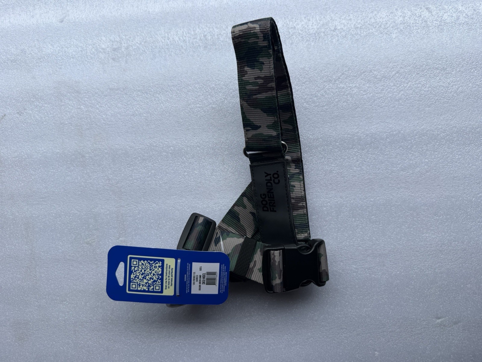 NEW Dog Friendly Co. Harness HGCL, Green Camo Color, Large Size NEW Dog Friendly Co. Harness HGCL, Green Camo Color, Large Size