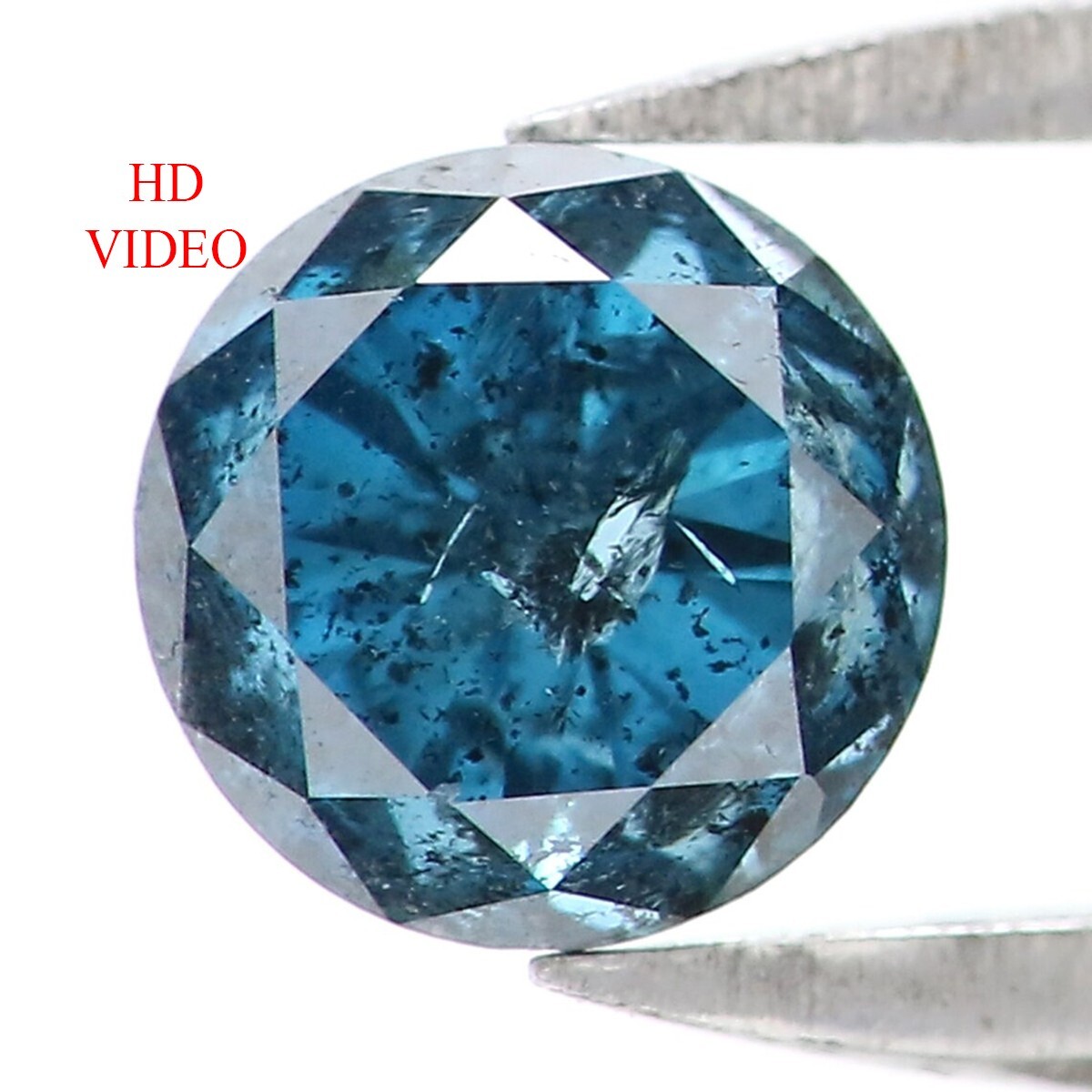 0.48 CT Natural Loose Round Cut Diamond 4.50 MM Blue Color Round Diamond NQ9795