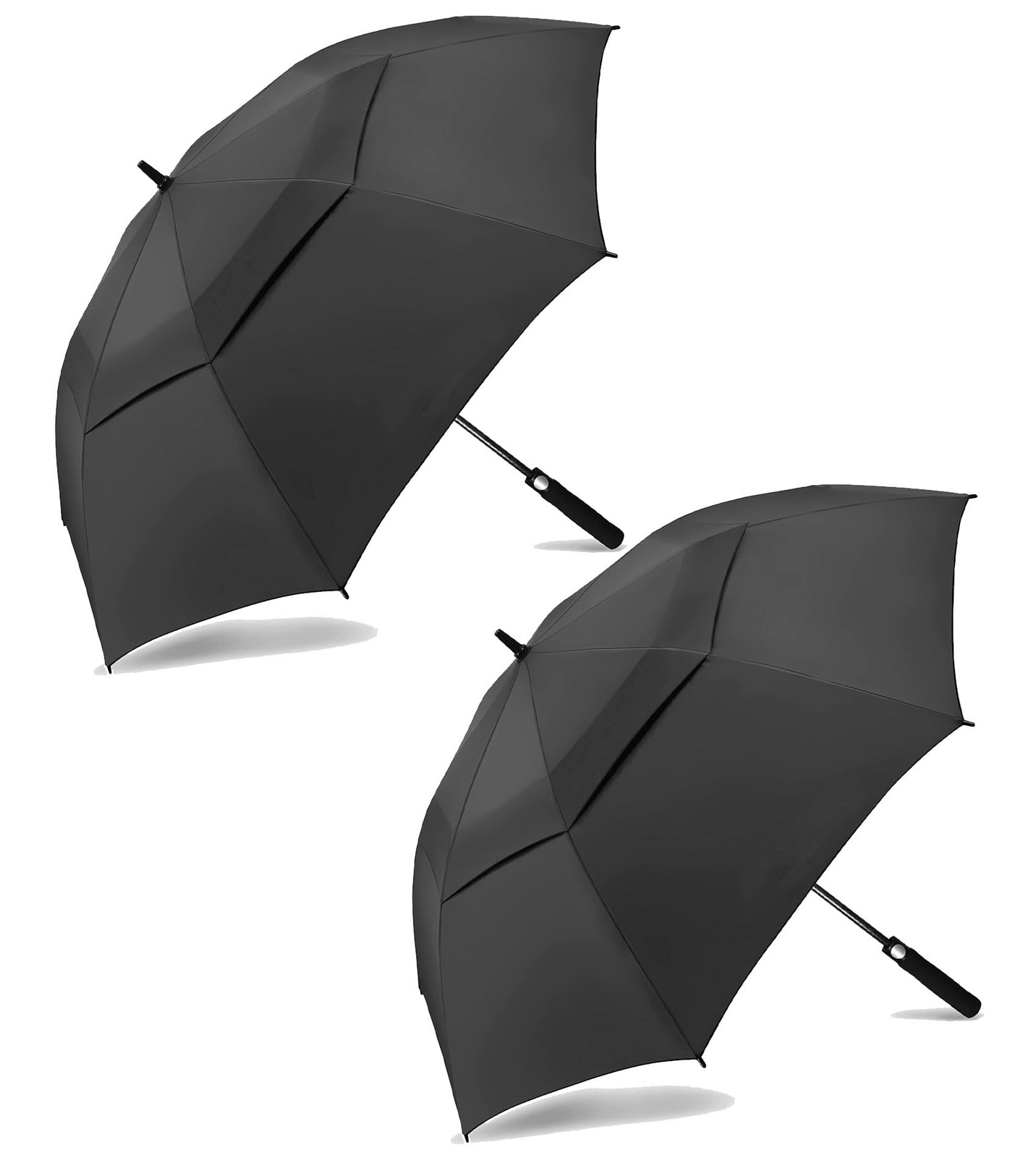 Heavy Duty Windproof Golf Umbrella Large Extra Canopy Automatic Open Rain Gear