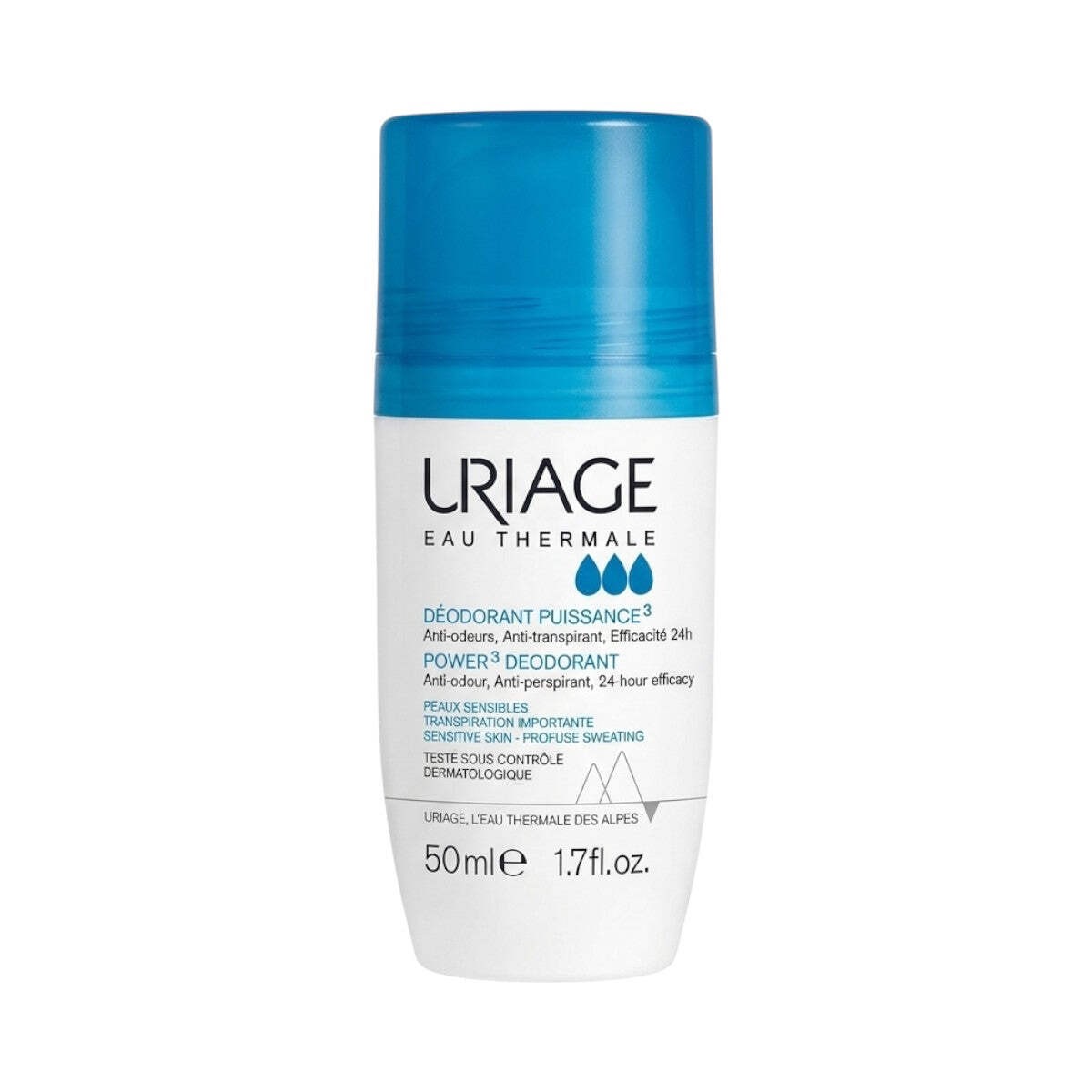 Uriage Eau Thermale Power 3 Deodorant Roll-On for Sensitive Skin 50ml