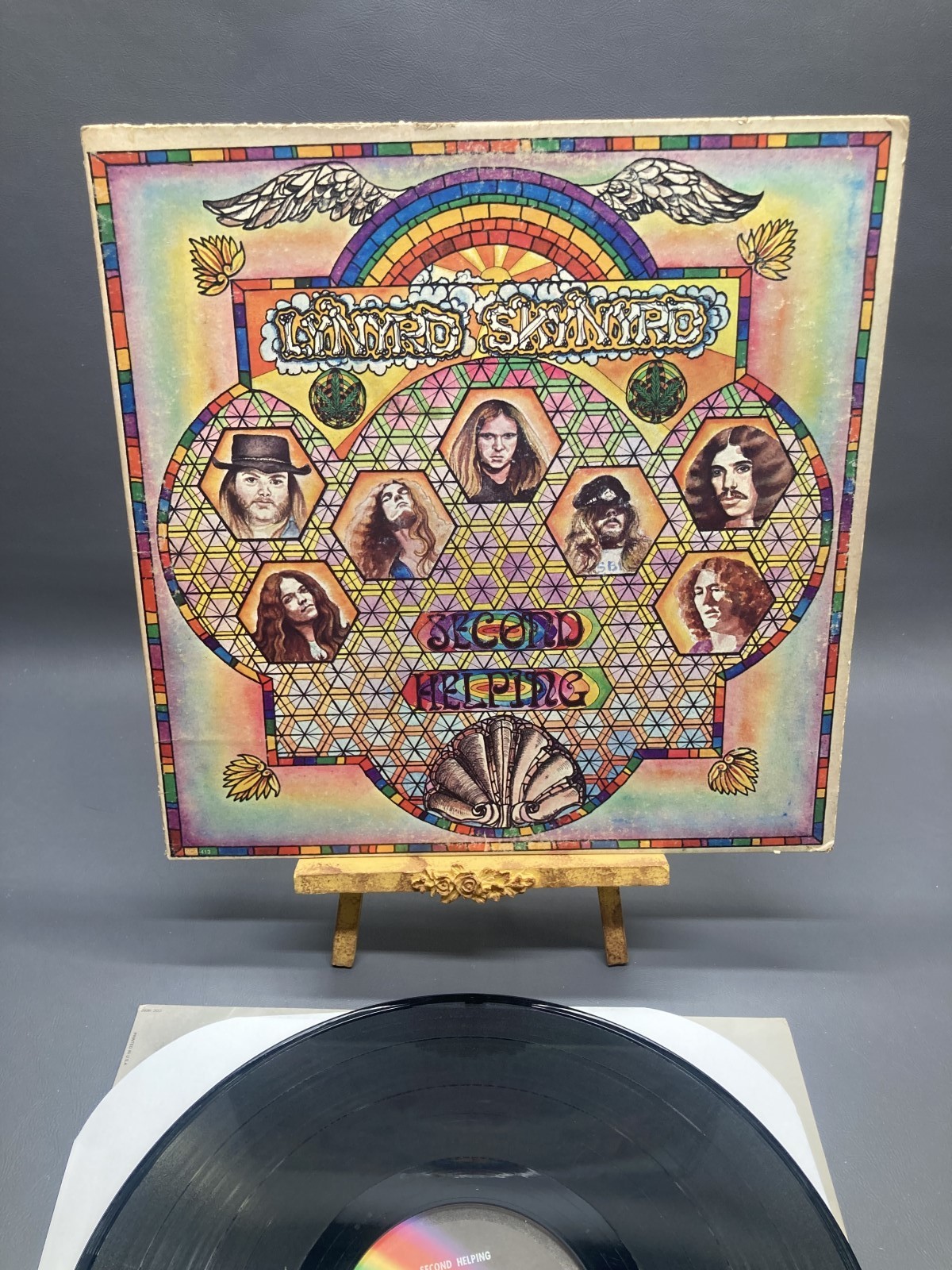 Lynyrd Skynyrd Second Helping 1975 MCA-413 KENDUN Gloversville LP EX/VG+