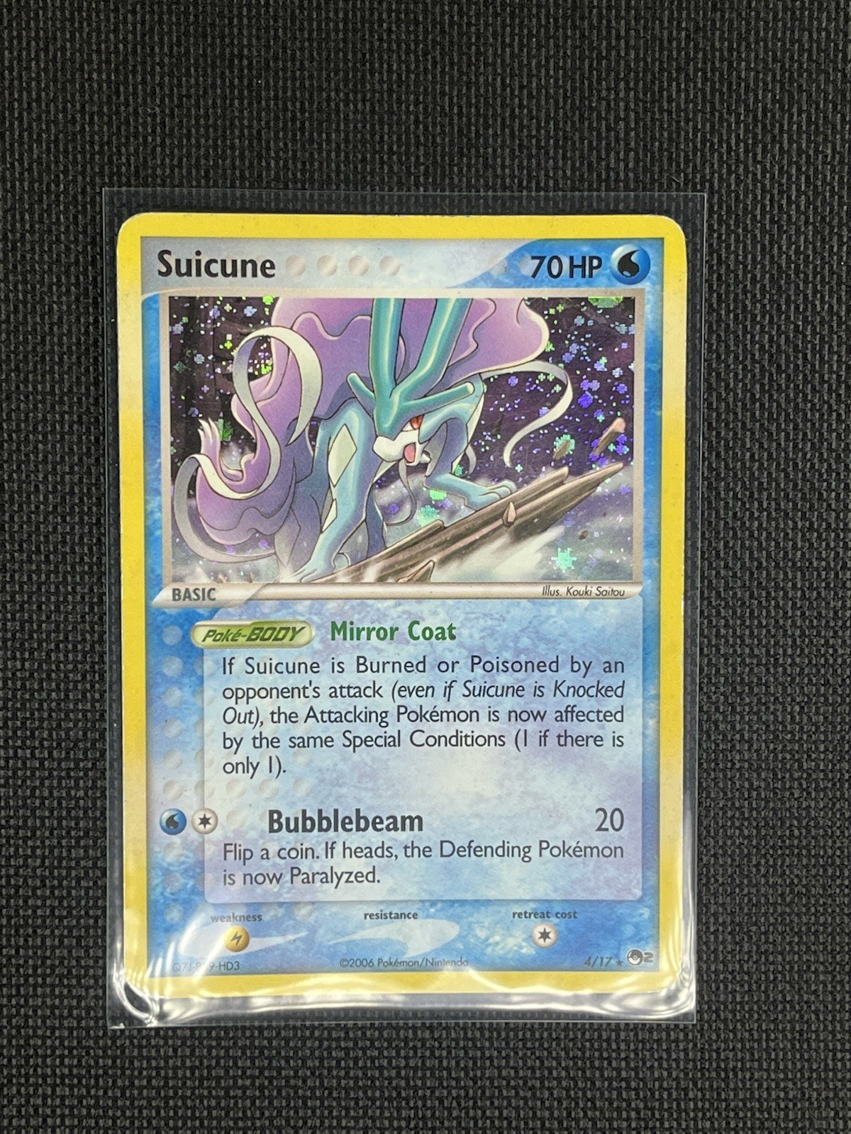 Suicune 4/17 Rare POP Series 2 Pokemon Holo Lightly Played Suicune 4/17 Rare POP Series 2 Pokemon Holo Lightly Played