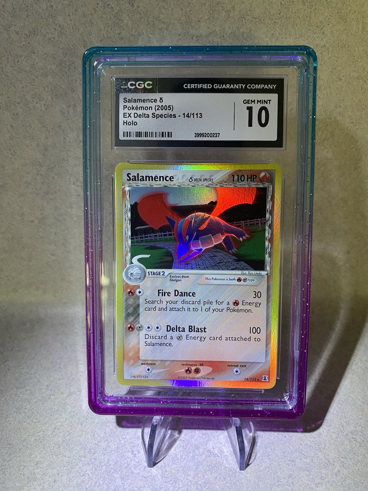 Pokémon 2005 Salamance EX Delta Species 14/113 Holo CGC 10 Pokémon 2005 Salamance EX Delta Species 14/113 Holo CGC 10