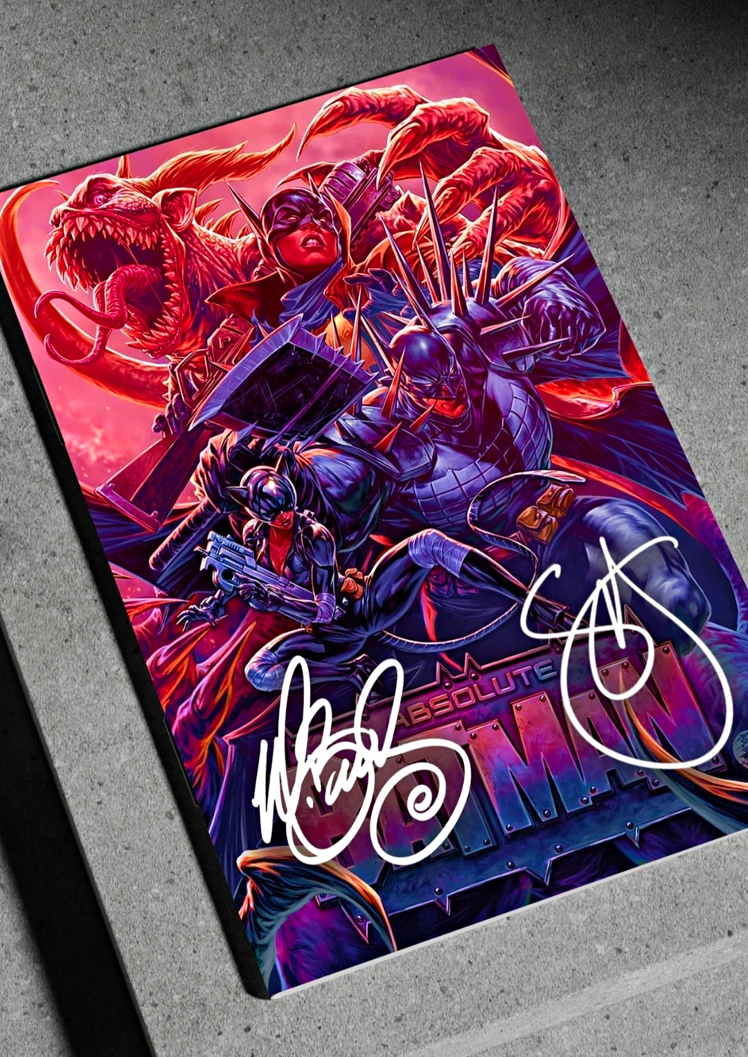 ABSOLUTE BATMAN 25 FOIL CARDSTOCK 2X SIGNED BROOKS/SYNDER PRE SALE PRE SALE