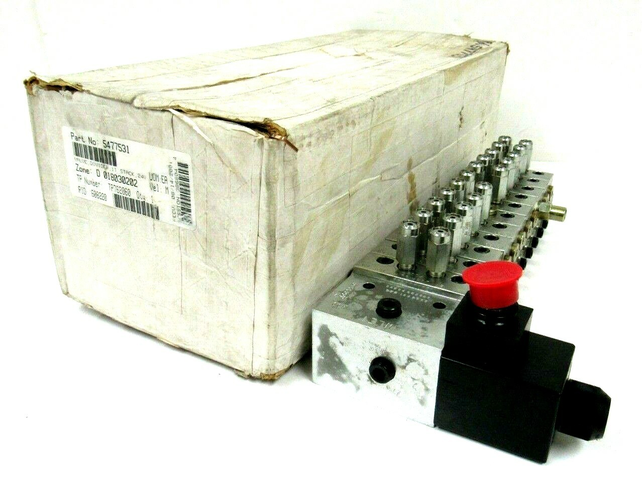 NEW TRABON LUBRIQUIP 5477531 VALVE DIVIDER 11 STACK 24V