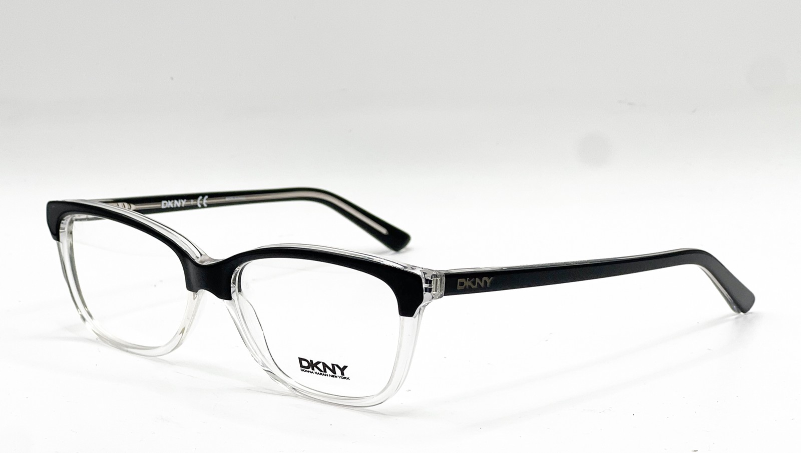 NEW DKNY DY 4662 3670 BLACK CLEAR AUTHENTIC EYEGLASSES 54-16