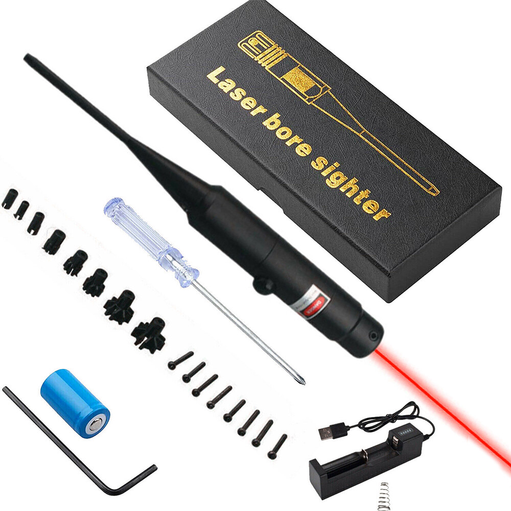 .177 to 50/12GA Caliber Green Red Laser Bore Sighter Sight for Rifles Handgun .177 to 50/12GA Caliber Green Red Laser Bore Sighter Sight for Rifles Handgun