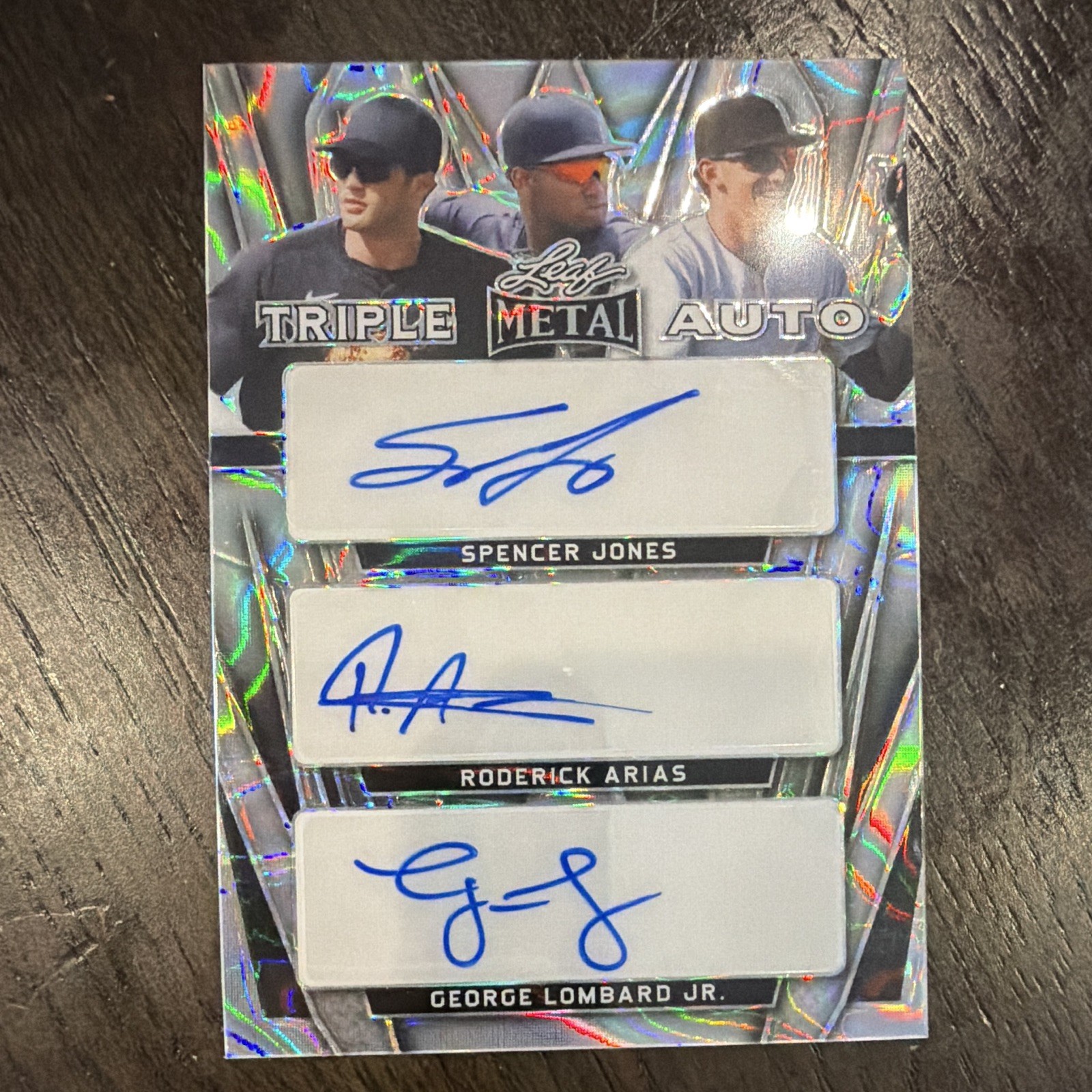 Leaf 2024 Metal Triple Auto Spencer Jones Arias Lombard Jr TA-8 14/25 Leaf 2024 Metal Triple Auto Spencer Jones Arias Lombard Jr TA-8 14/25