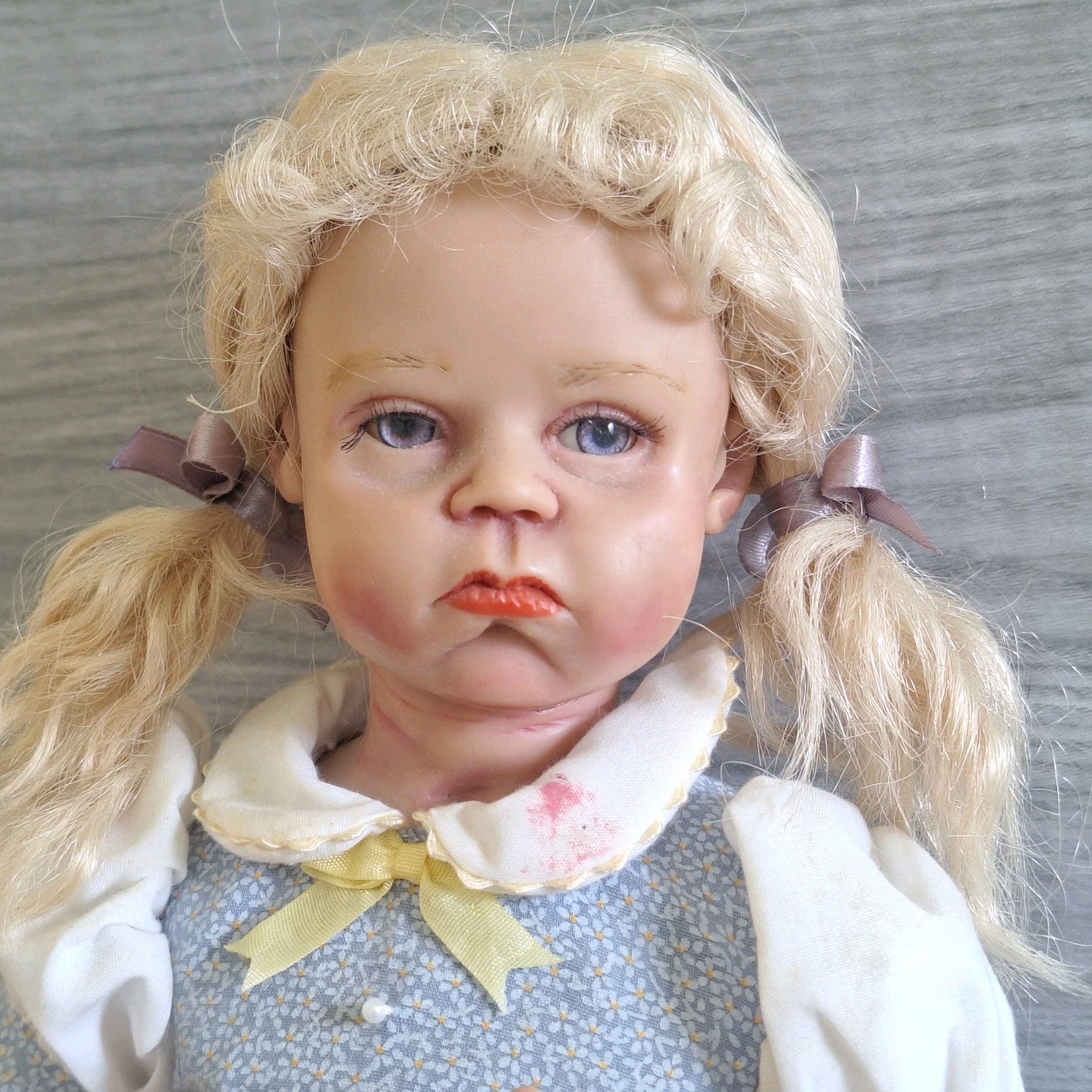 Elite Dolls Megan Resin Little Girl Doll 14” Realistic Blonde Sculpted